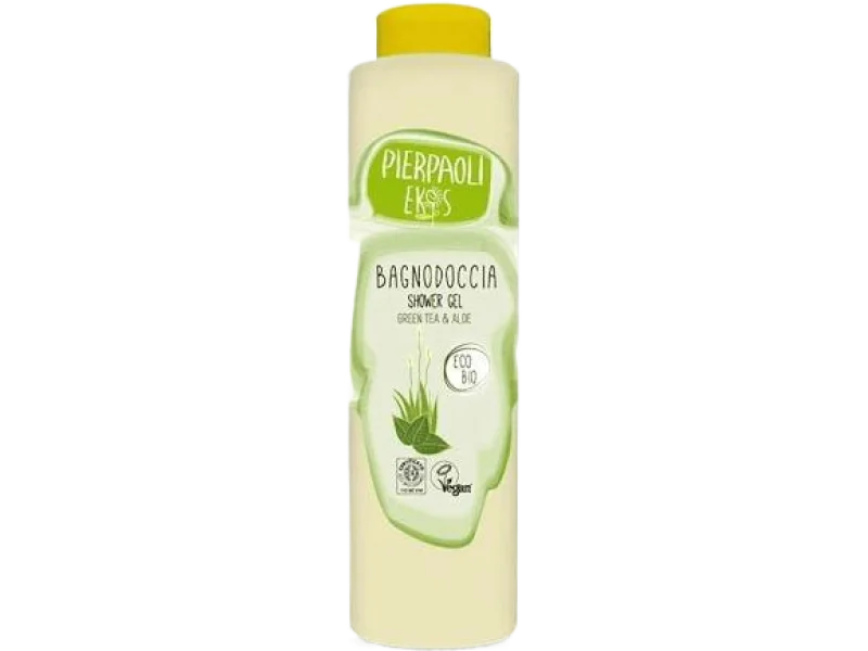 Pierpaoli Ekos odświeżający żel pod prysznic z ekstraktem z zielonej herbaty i sokiem z aloesu, 500 ml