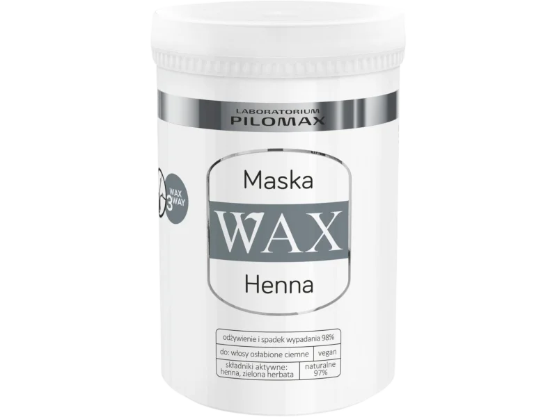 PILOMAX WAX NATURCLASSIC HENNA maska regenerująca do włosów ciemnych, 480 ml