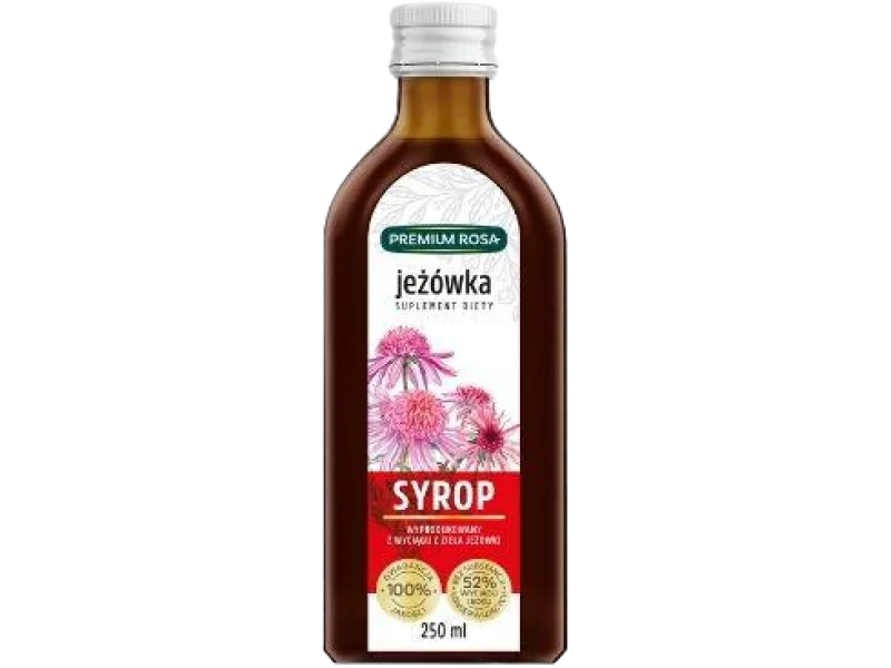 Premium Rosa z wyciągu z ziela jeżówki, syrop, 250 ml