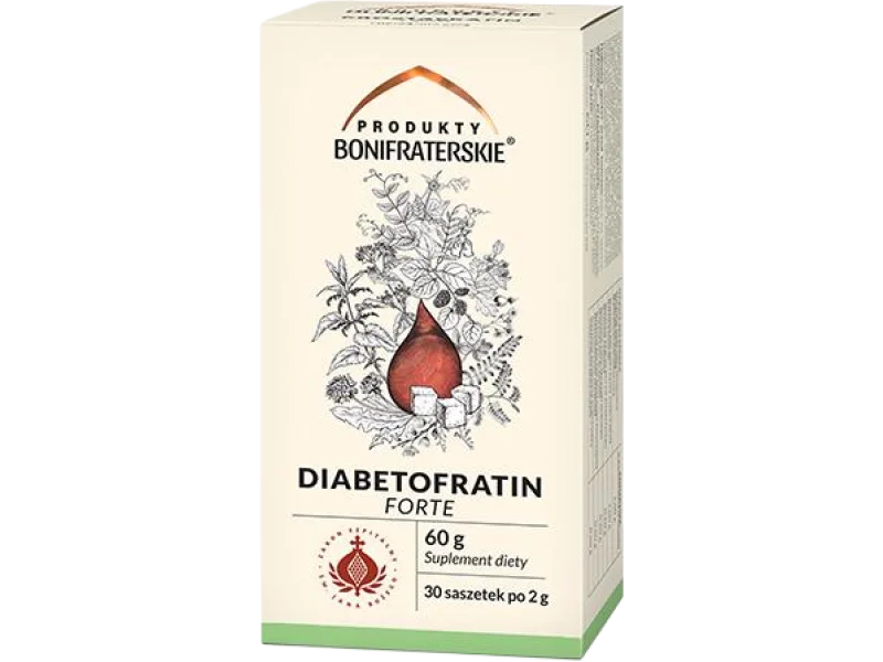Produkty Bonifraterskie Diabetofratin Forte Fix, zioła do zaparzania, 30 sasz.