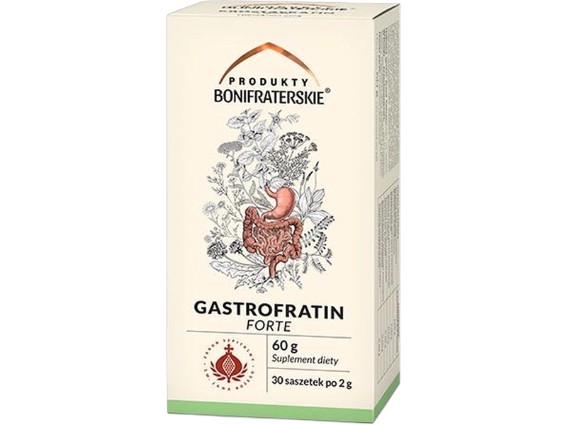 Produkty Bonifraterskie Gastrofratin Forte, saszetki, 30 sasz.