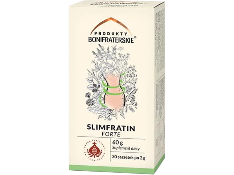 Produkty Bonifraterskie Slimfratin Forte, zioła do zaparzania, 30 szt.
