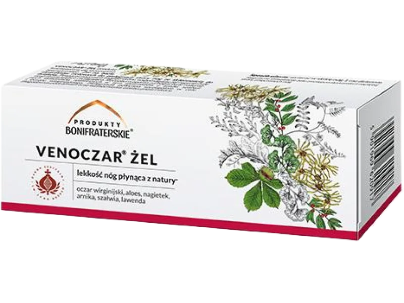 Produkty Bonifraterskie Venoczar Żel do nóg, żel, 75 g