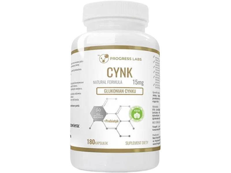 Progress Labs cynk, kapsułki, 180 szt.