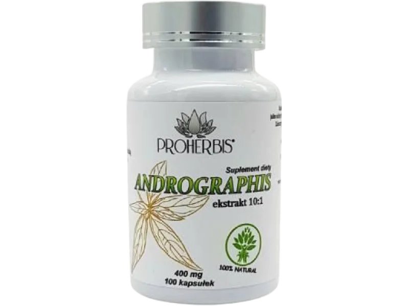 Proherbis Andrographis ekstrakt, kapsułki, 100 kaps.