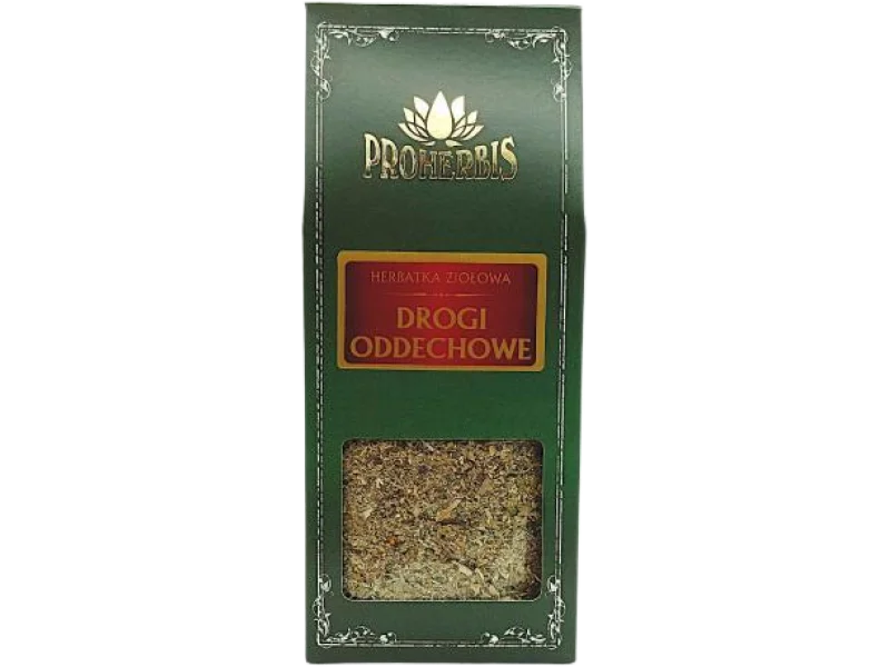 PROHERBIS Herbatka Drogi oddechowe, zioła do zaparzania, 100 g