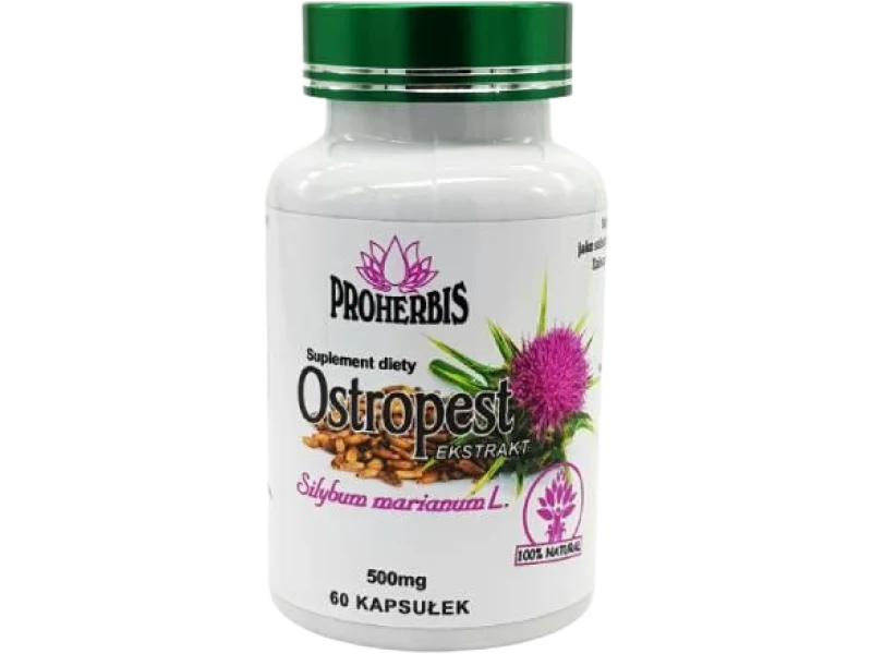 PROHERBIS Ostropest Ekstrakt, kapsułki, 60 kaps.