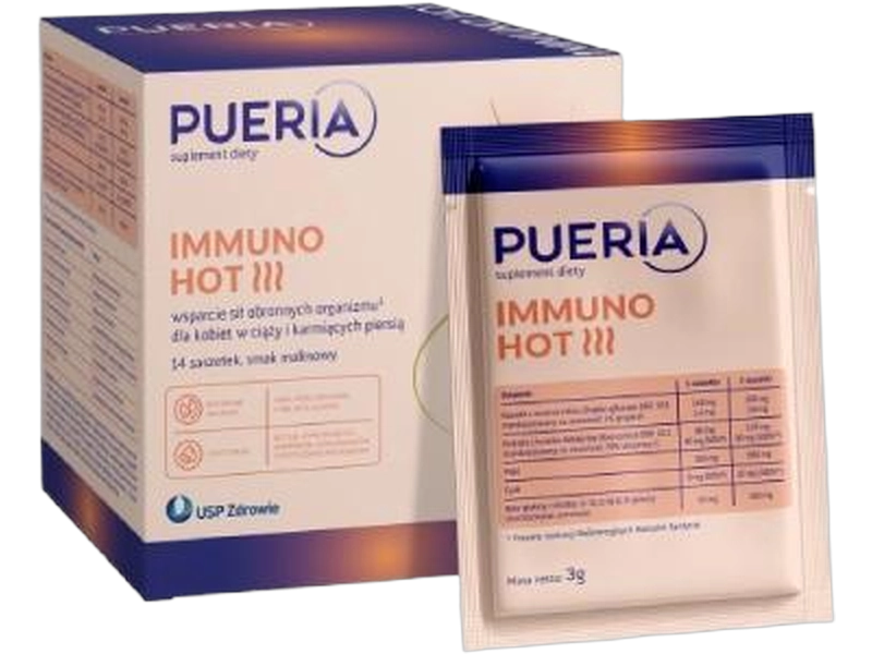 Pueria Immuno hot, proszek, 14 sasz.