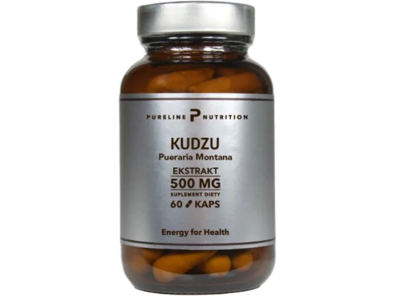 Pureline Nutrition Ekstrakt z korzenia kudzu, kapsułki, 500 mg, 60 kaps.