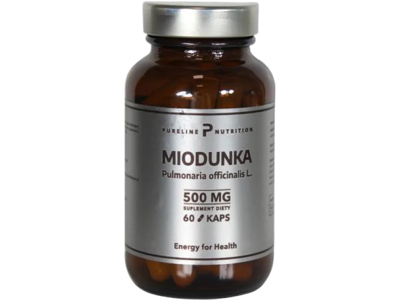 Pureline Nutrition Miodunka lekarska Ekstrakt, kapsułki, 500 mg, 60 kaps.