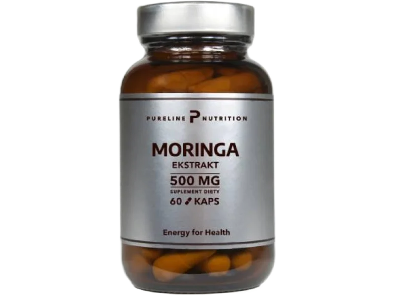 Pureline Nutrition Moringa ekstrakt 500 mg, kapsułki, 500 mg, 60 kaps.