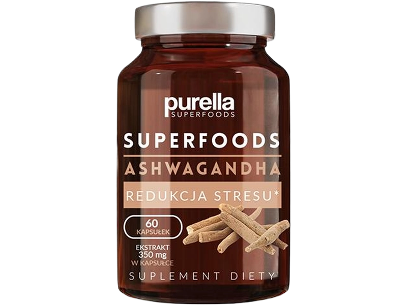 Purella Superfoods Ashwagandha, kapsułki, 350 mg, 60 kaps.