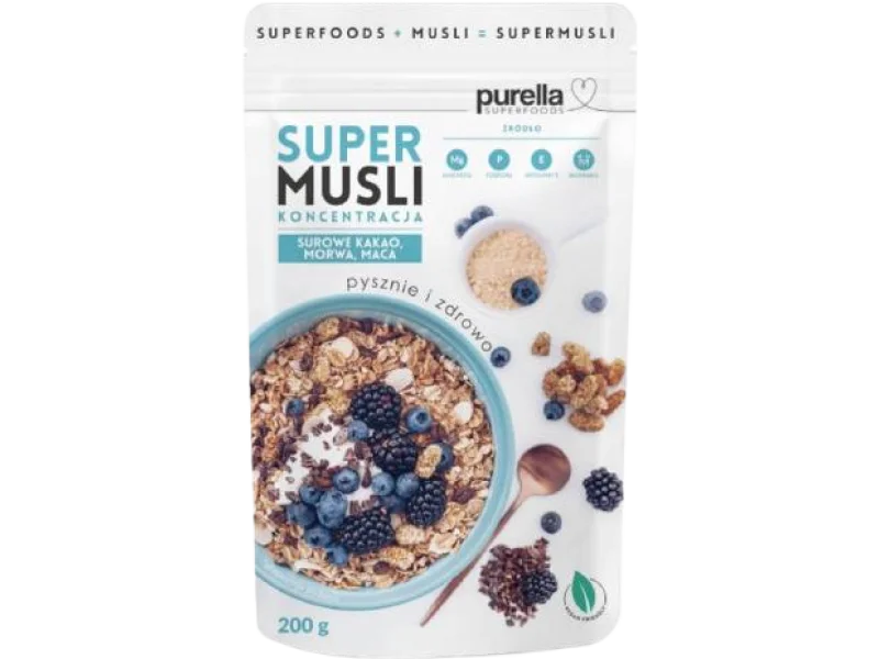 PURELLA Supermusli Koncentracja, produkt sypki, 200 g