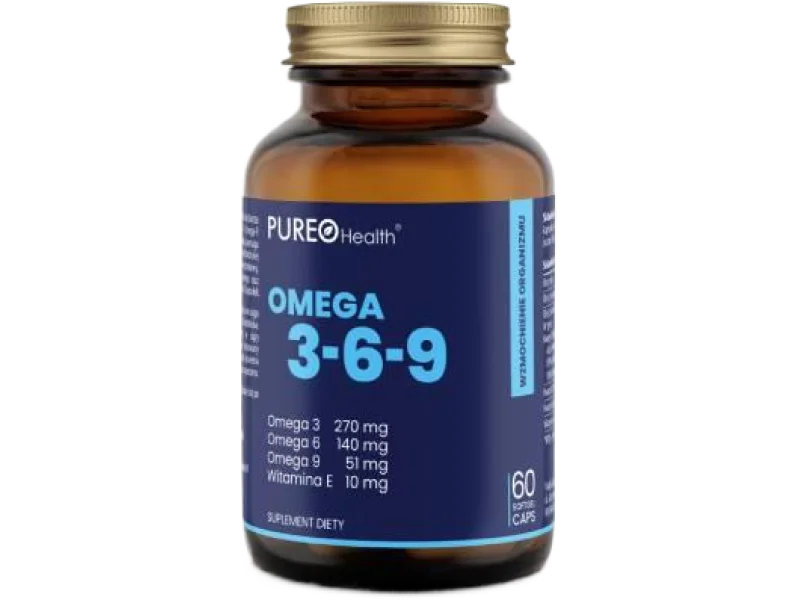 Pureo Health Omega 3-6-9, kapsułki miękkie, 60 kaps.