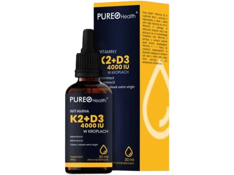 PUREO Health witaminy K2+D3, krople, 30 ml