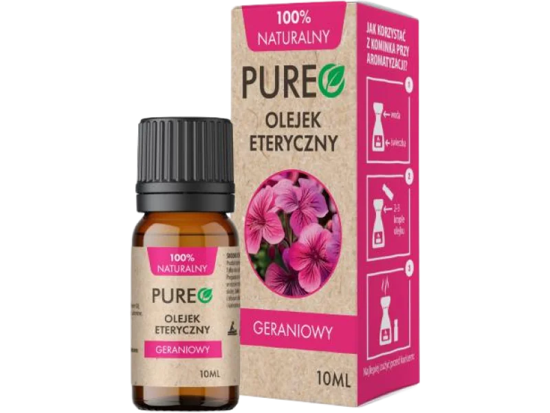 PUREO Olejek eteryczny Geraniowy, 10 ml