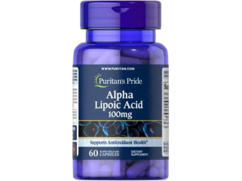 Puritan’s Pride Alpha Lipoic Acid Kwas Alfa Liponowy, kapsułki, 600 mg, 60 kaps.