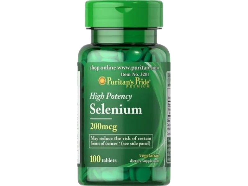 Puritan’s Pride Selen 200 µg, tabletki, 200 µg, 100 tabl.