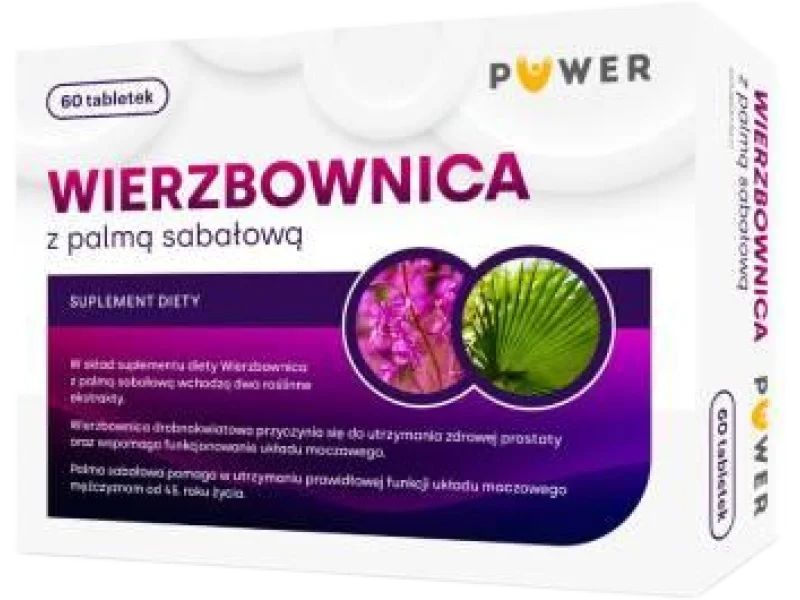 Puwer Wierzbownica Z Palmą Sabałową, tabletki, 60 tabl.