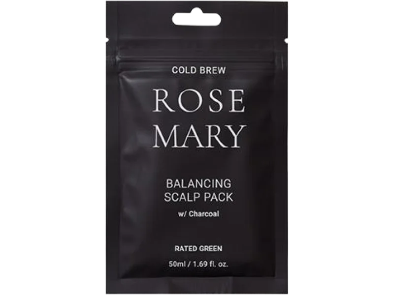 Rated Green Rosemary kuracja regulująca do skóry głowy z rozmarynem i aktywnym węglem, 50 ml