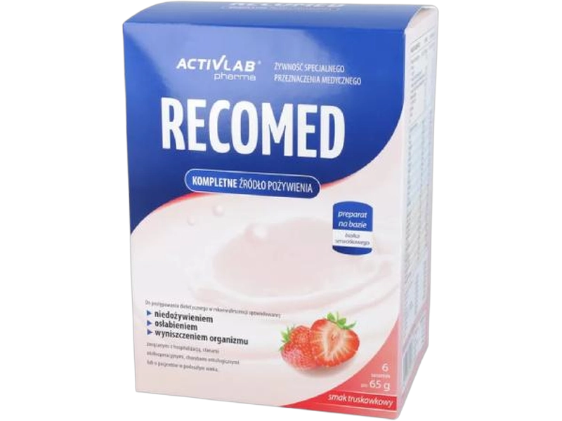 RecoMed, smak truskawkowy, saszetki, 6 sasz.