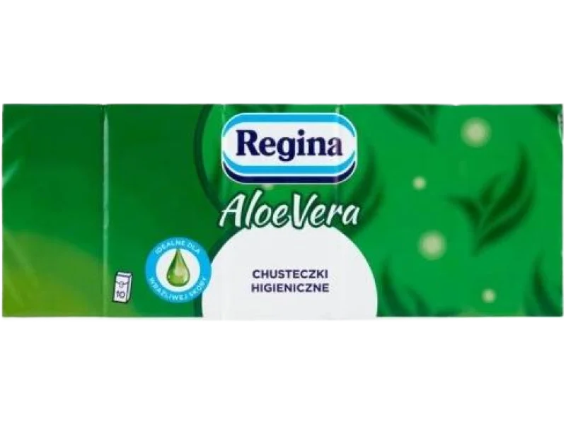 REGINA Aloe Vera chusteczki higieniczne, 10 opakowań po 9 szt.