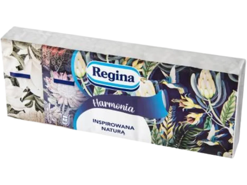 REGINA Chusteczki higieniczne Harmonia trzywarstwowe, 10 opakowań x 9 szt szt.