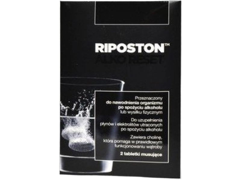 Ripostalon Alko Reset, tabletki musujące, 2 tabl.