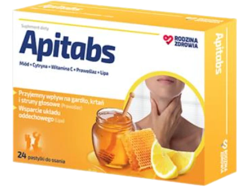 Rodzina Zdrowia Apitabs, pastylki do ssania, 24 szt.