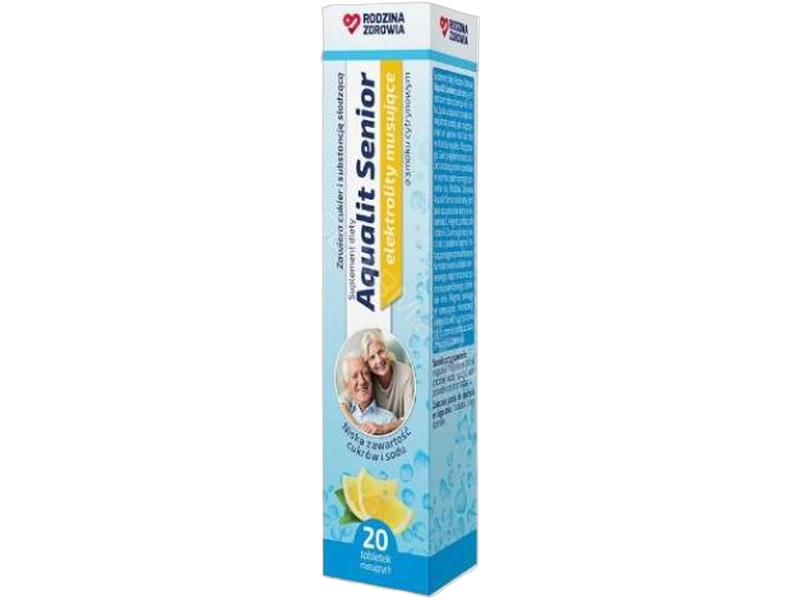 Rodzina Zdrowia Aqualit senior, tabletki musujące, 20 tabl.