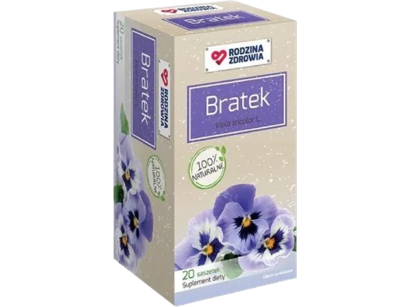 Rodzina Zdrowia Bratek Herbata, zioła do zaparzania, 20 sasz.