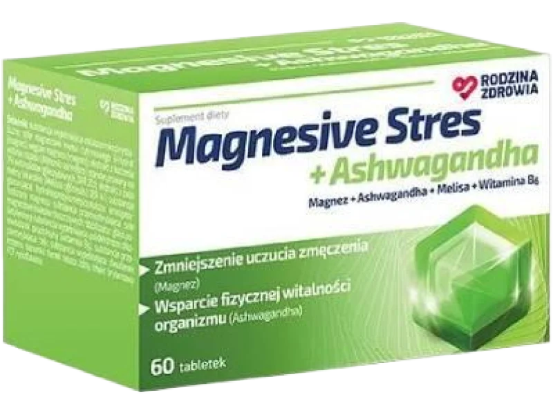 Rodzina Zdrowia Magnesive Stres Ashwagandha, tabletki, 60 tabl.