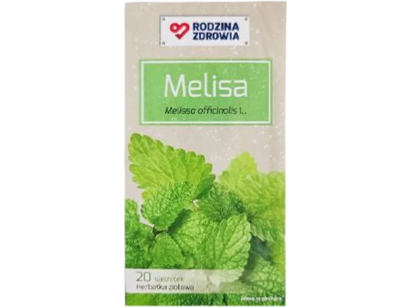 Rodzina Zdrowia Melisa Herbatka ziołowa, saszetki, 20 szt.