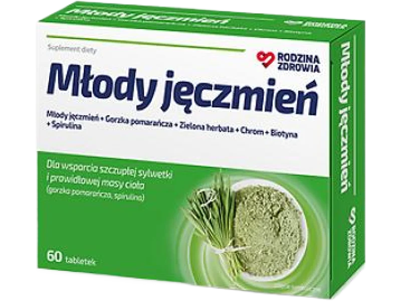 Rodzina Zdrowia Młody Jęczmień, tabletki, 60 tabl.