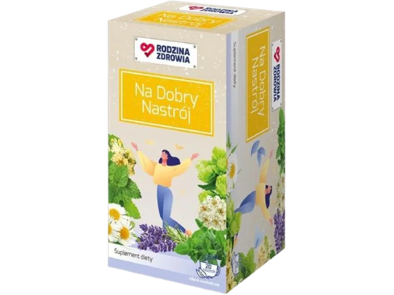 Rodzina Zdrowia Na dobry nastrój Herbatka ziołowa, saszetki, 20 sasz.