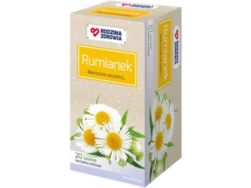 Rodzina Zdrowia Rumianek herbatka ziołowa, zioła do zaparzania, 20 szt.