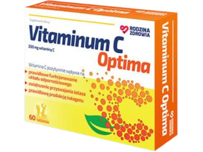 Rodzina Zdrowia Vitaminum C Optima, tabletki, 200 mg, 60 tabl.