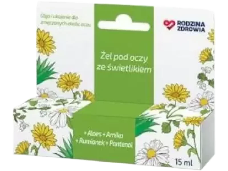 Rodzina Zdrowia żel pod oczy ze świetlikiem, 15 ml