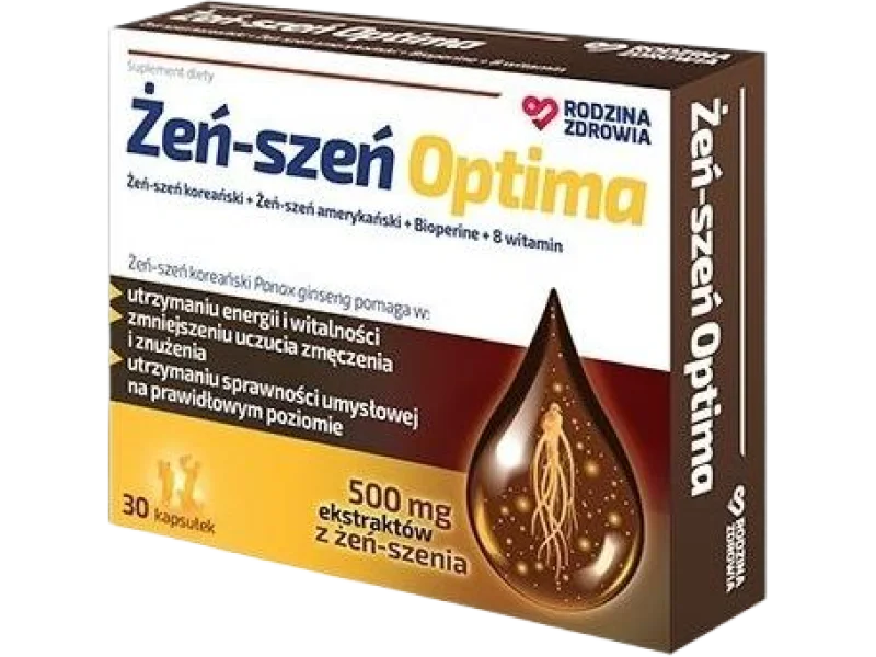 Rodzina Zdrowia Żeń-Szeń Optima, kapsułki, 30 kaps.