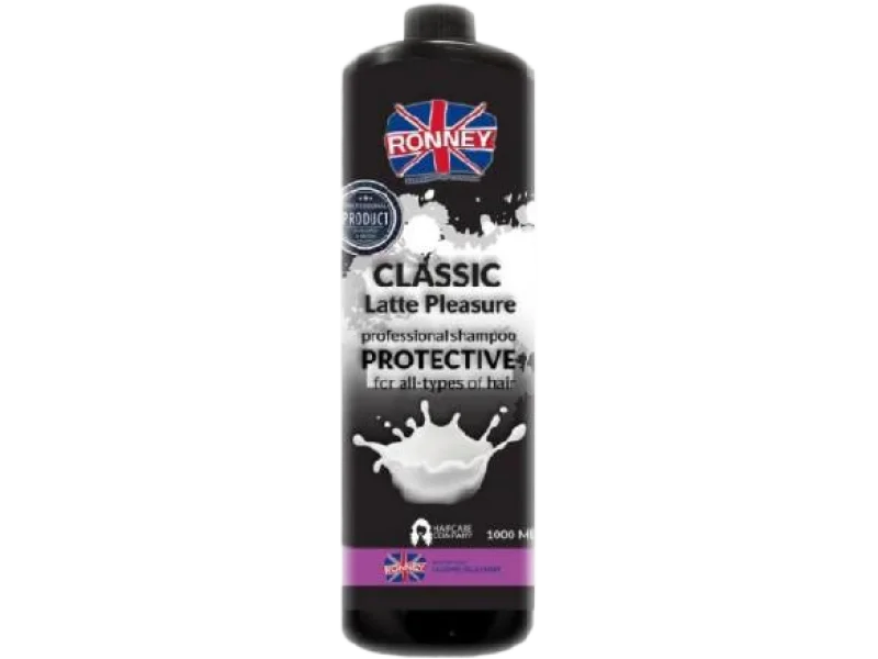RONNEY Classic Latte Pleasure Szampon ochronny do włosów, 1000 ml