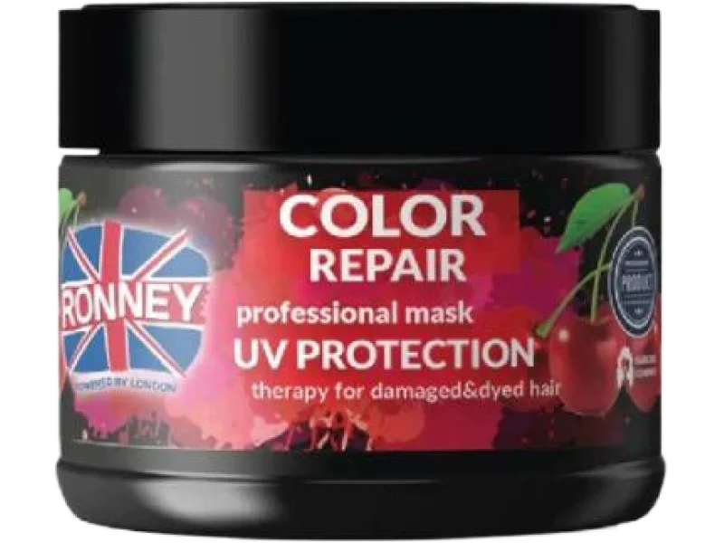 RONNEY Color Repair Maska zabezpieczająca kolor włosów z ekstraktem z japońskiej wiśni, 300 ml