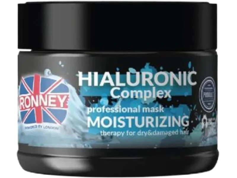 RONNEY Hialuronic Complex Maska do włosów suchych i zniszczonych z kwasem hialuronowym, 300 ml