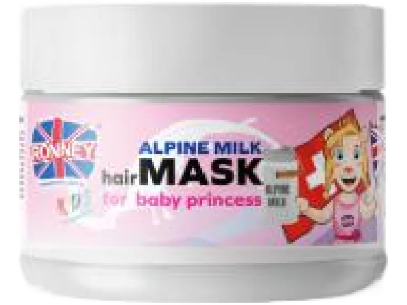 RONNEY KIDS Maska do włosów o zapachu alpejskiego mleka, 300 ml