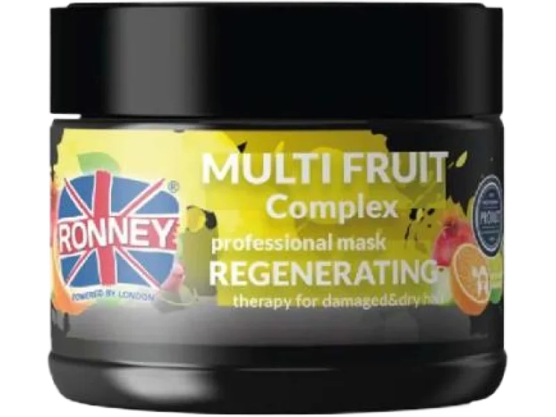 RONNEY Multi Fruit Complex Owocowa regenerująca maska do włosów zniszczonych i suchych, 300 ml