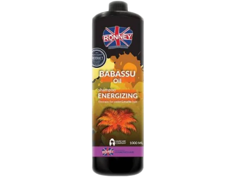 RONNEY Szampon energetyzujący – olej babassu, 1000 ml