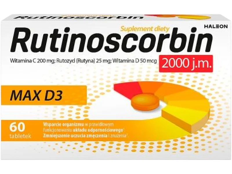 Rutinoscorbin Max D3, tabletki, 60 tabl.