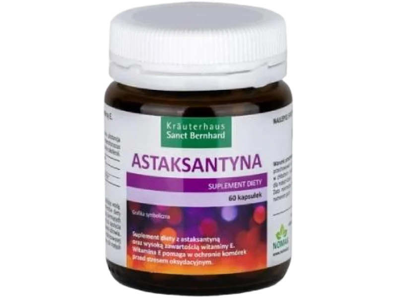 Sanct Bernhard Astaksantyna, kapsułki miękkie, 8 mg, 60 kaps.
