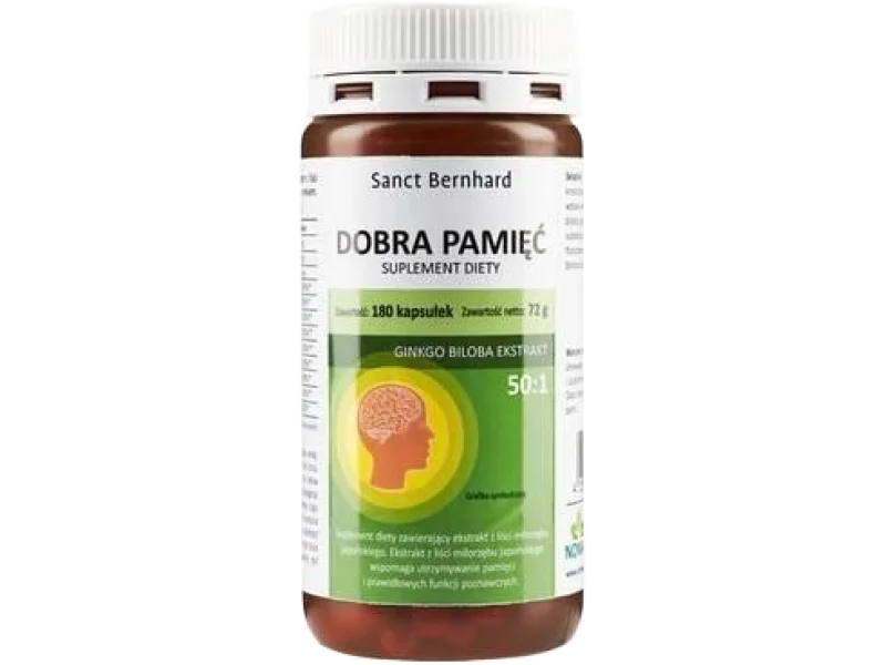 SANCT BERNHARD Dobra Pamięć, kapsułki, 180 kaps.