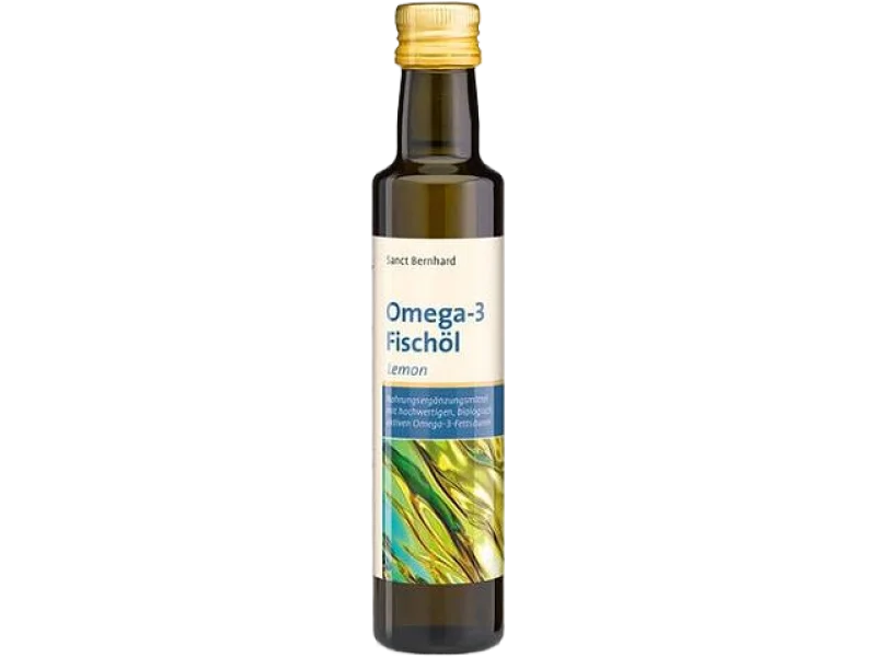 SANCT BERNHARD Omega-3 Olej rybny o smaku cytrynowym, 250 ml