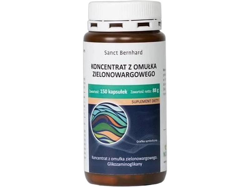 Sanct Bernhard omułek zielonowargowy, kapsułki, 500 mg, 300 kaps.